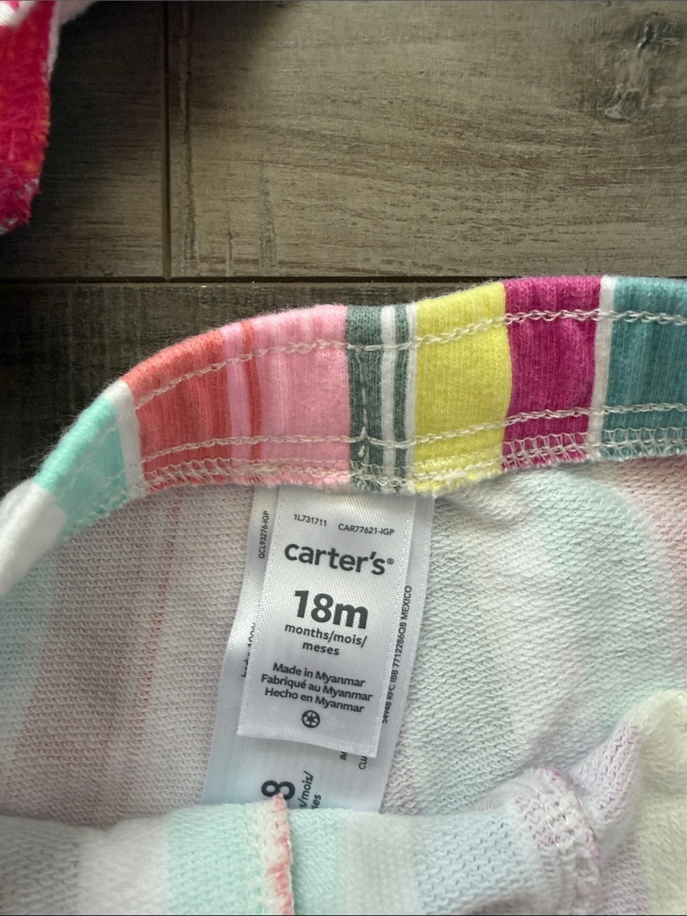 Carter's Girls Assorted Stripe & Solid Shorts - Pink, Navy, Mint, Coral